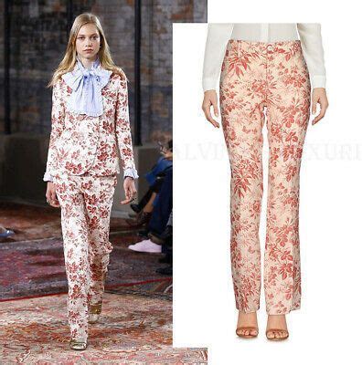 gucci pants floral herbarium print linen trousers|gucci cargo track pants.